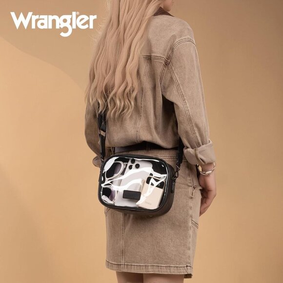 Trendy Transparent Crossbody Purse for Stadium Events - Adjustable & Stylish - Picture 2 of 7